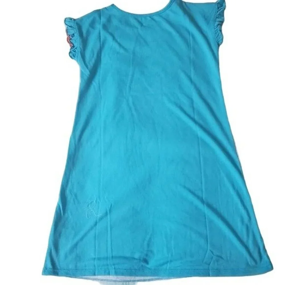 Wonder‎ Nation big girls sleep gown 3 piece set Size Large (10-12) blue color
